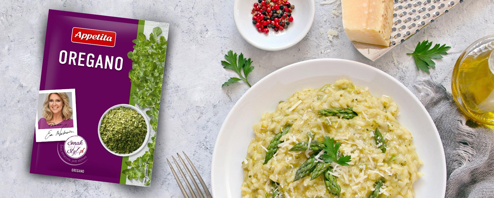 Parmezanowe risotto ze szparagami