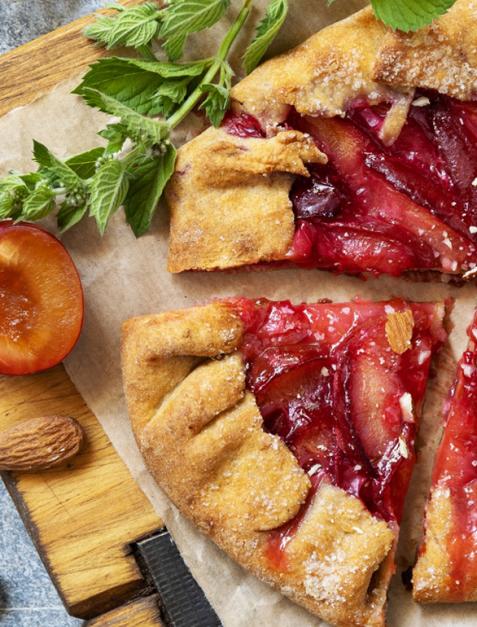 Galette ze śliwkami