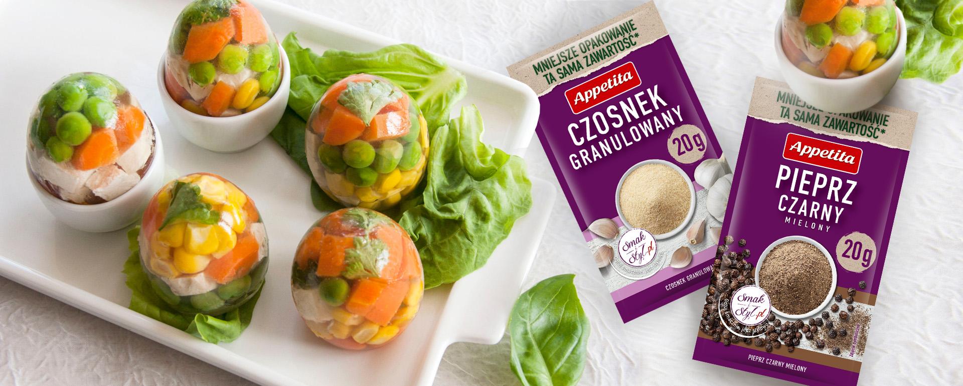 Sałatka jarzynowa w galarecie