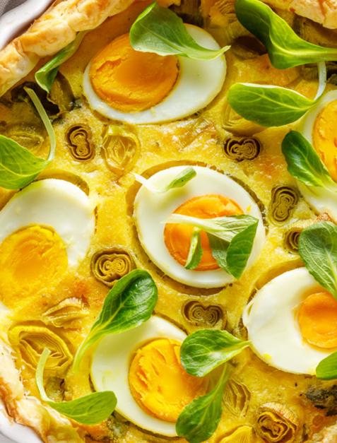 Quiche z porem i jajkami