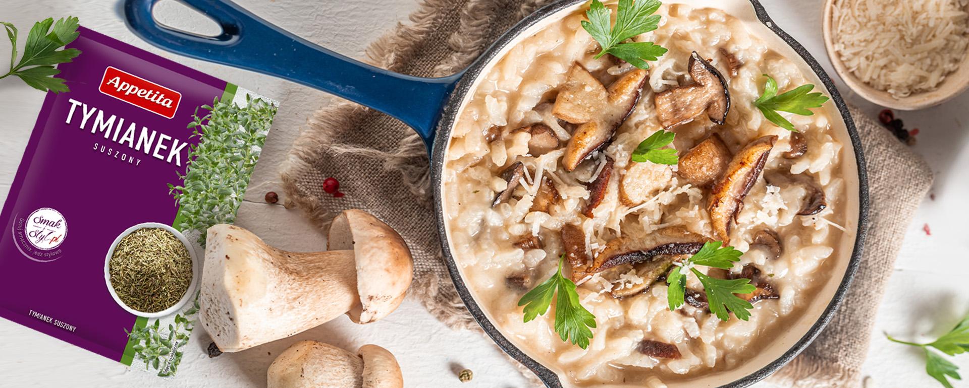 Jesienne risotto z borowikami