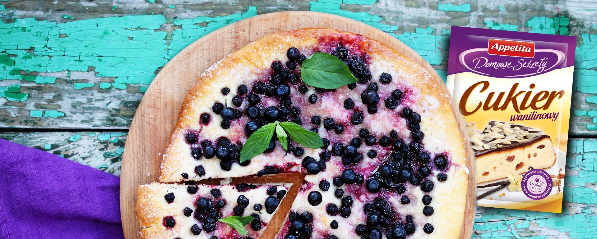 Ciasto ucierane z jagodami