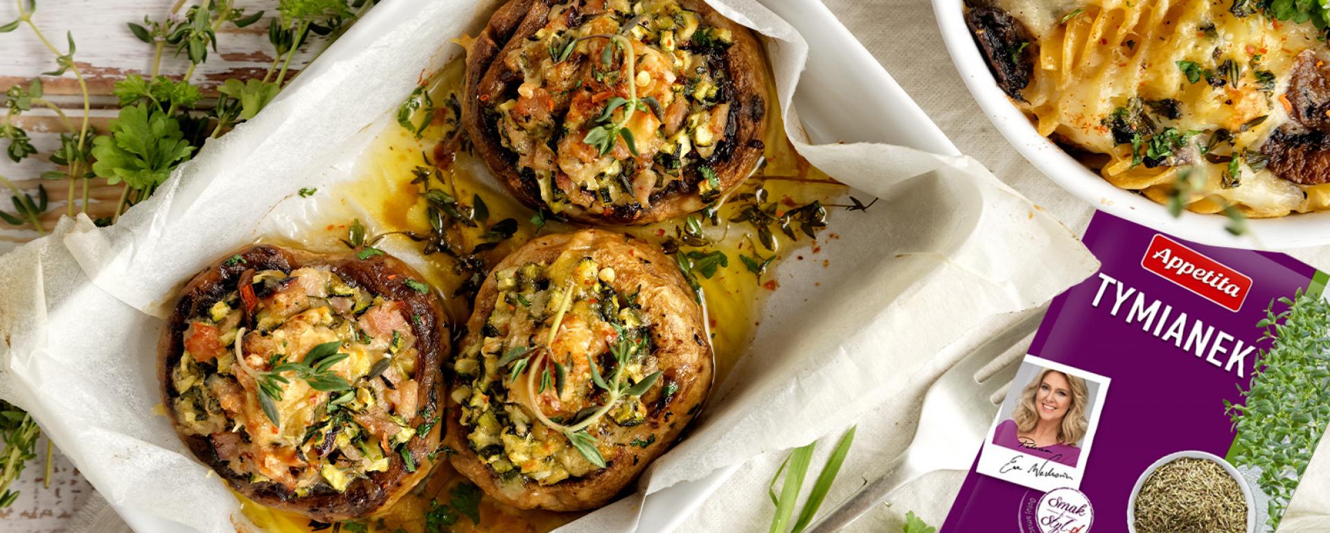 Faszerowane pieczarki portobello
