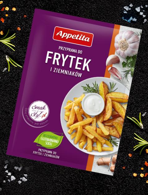 Frytki z batatów z sosem jogurtowo-czosnkowym