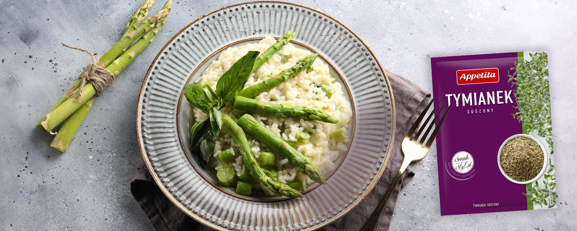 Wiosenne risotto ze szparagami