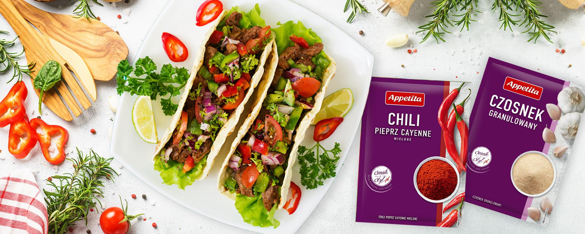 Meksykańskie tacos z wołowiną