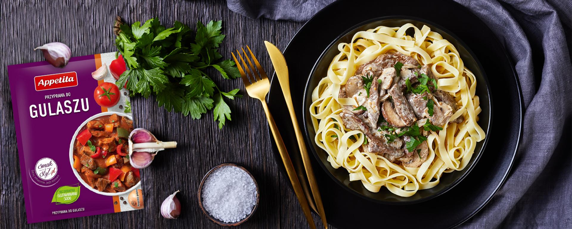 Gulasz z wołowiny z grzybami