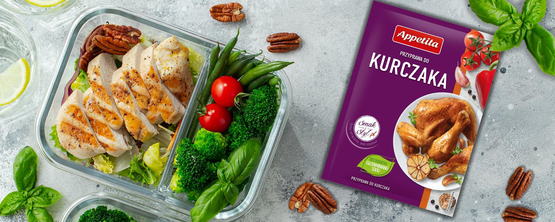 Lunch box z kurczakiem