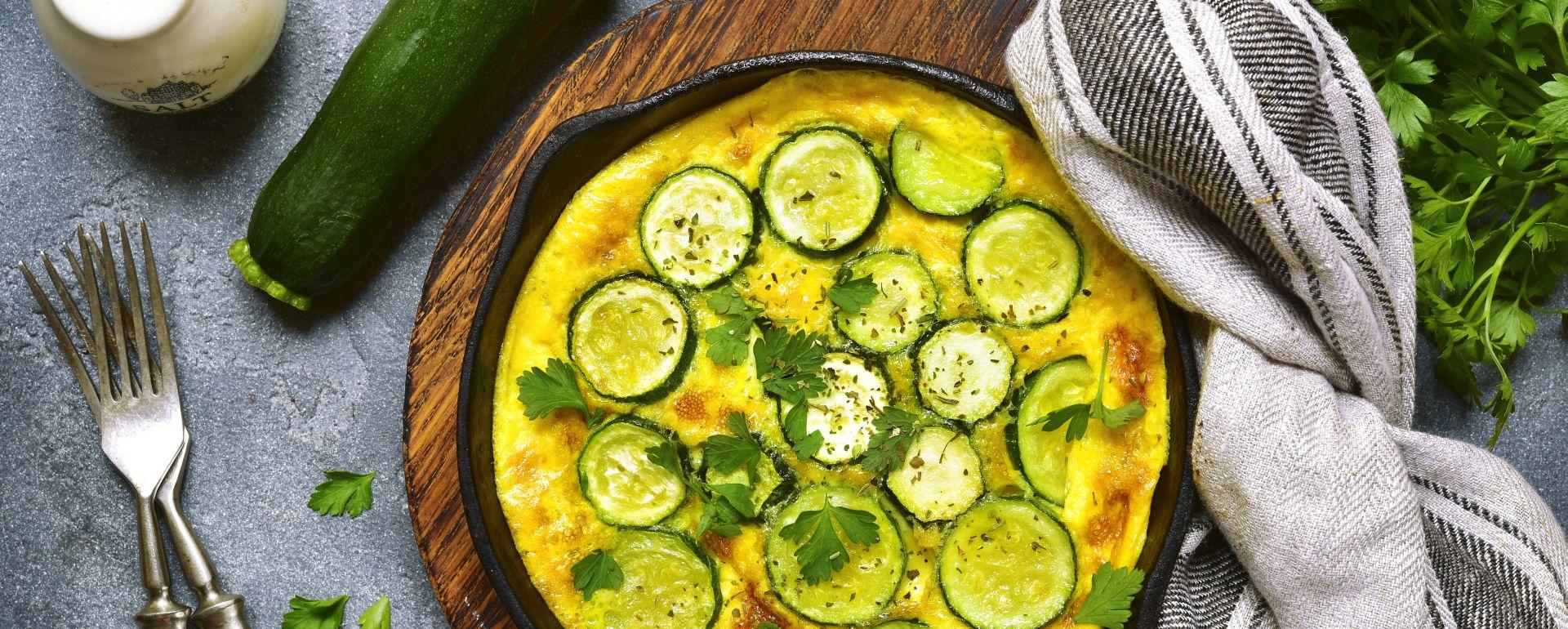 Frittata z cukinią i kozim serem