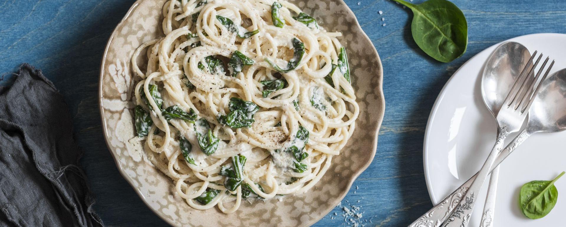 Spaghetti trzy sery