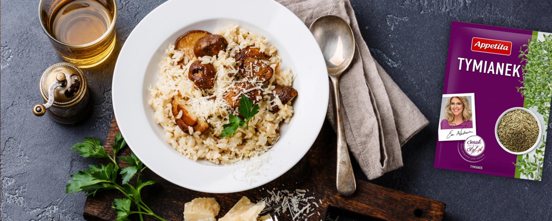 Risotto ze świeżymi podgrzybkami
