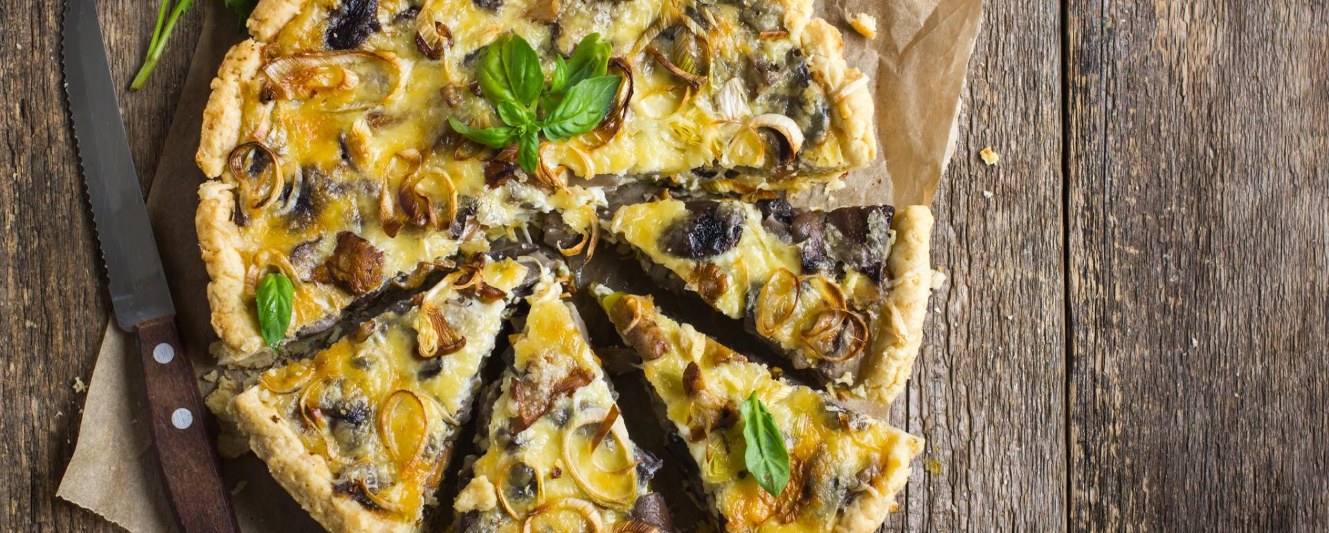 Quiche z podgrzybkami