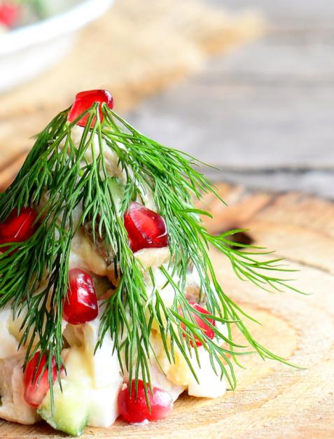 Choinki z łososia i awokado