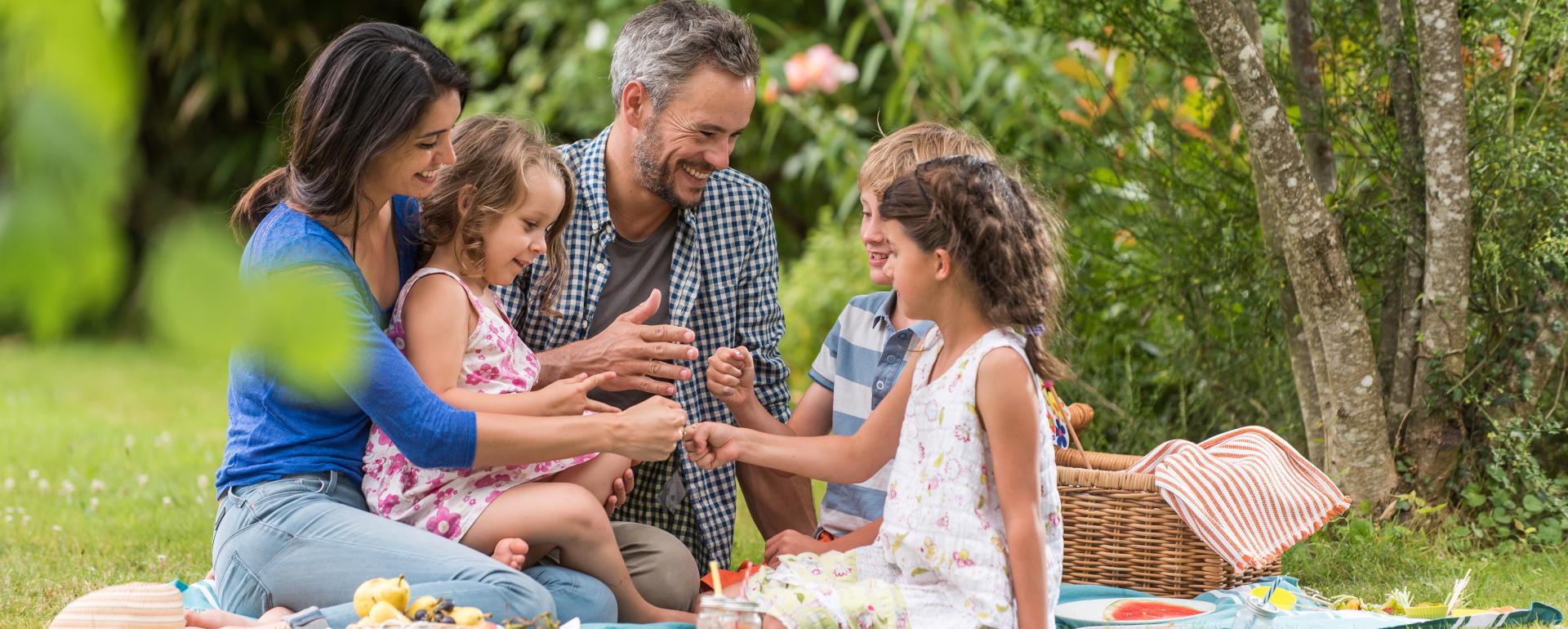 Dekoracje na piknik rodzinny w ogrodzie lub na łące