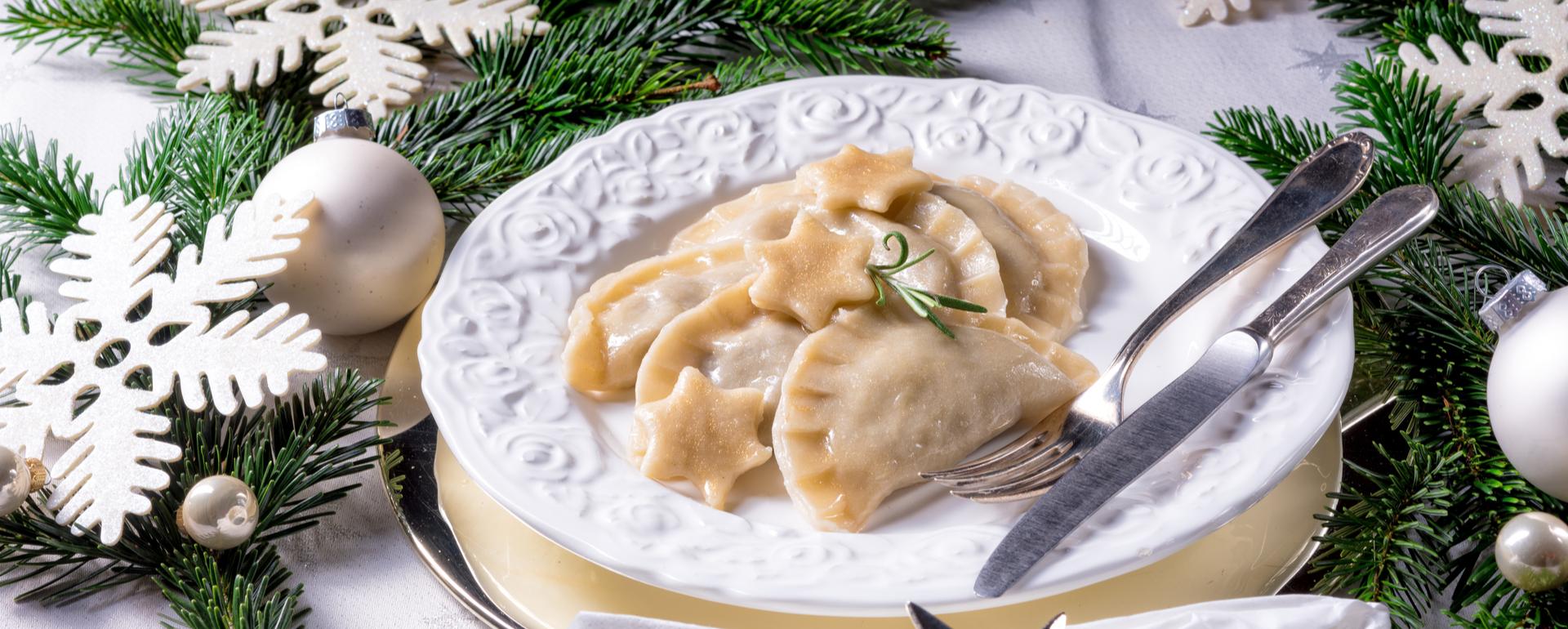 Pierogi wigilijne z kapustą i grzybami