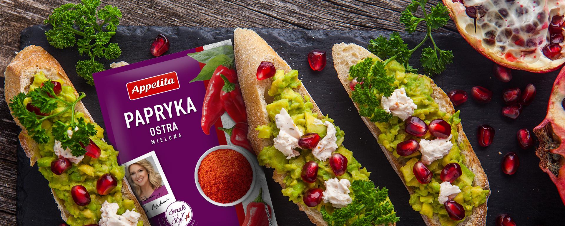 Kanapeczki z pastą z zielonego groszku i awokado