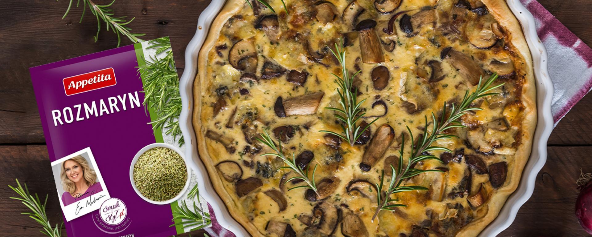 Quiche z grzybami i boczkiem