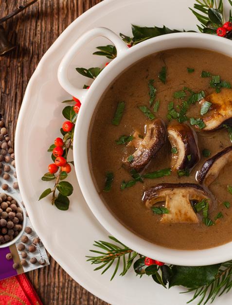 Świąteczna zupa grzybowa